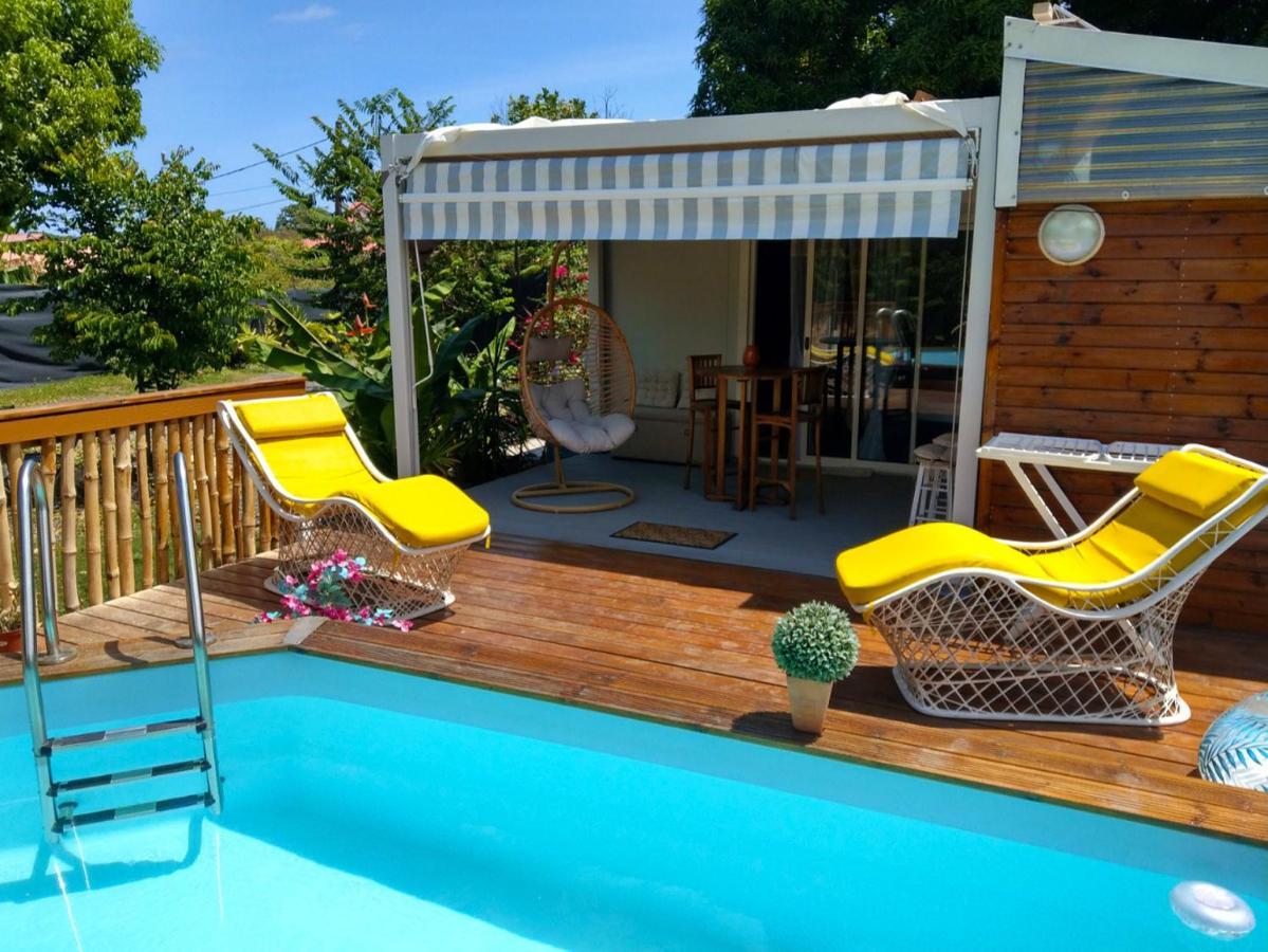 S'Cale Tropikal - Gite Cosy Avec Piscine Privee Petit-Canal Εξωτερικό φωτογραφία