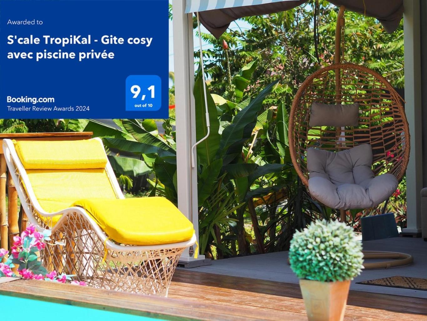 S'Cale Tropikal - Gite Cosy Avec Piscine Privee Petit-Canal Εξωτερικό φωτογραφία